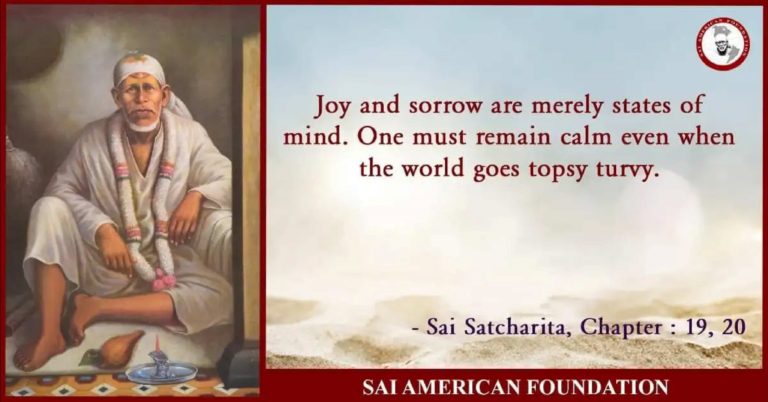 Image of Sai Baba and his holy sayings